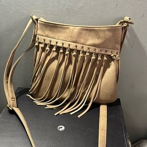 Crossbody fringe purse